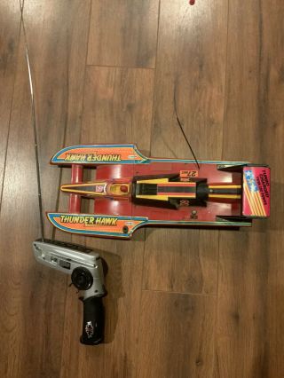 Vintage Remco Thunder Hawk Remote Control Watercraft Vehicle R/c Boat 27 Mhzz