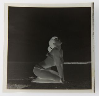 Bettie Page 1954 Camera Negative Bunny Yeager Estate Sublime Pose Rare 3