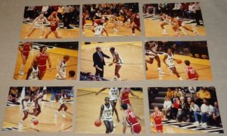 9 Vintage 1986 U Of Iowa Vs Russia & Mo St Louis Basketball Game Photos