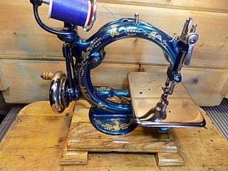 Antique Hand Crank Willcox Gibbs sewing machine.  RESTORED 1891 2