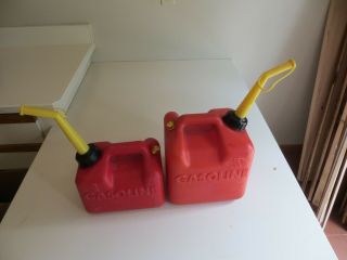 Vintage Chilton Vented Gas Cans 2 Gallon And 1 Gallon
