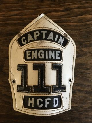 Vintage Leather Cairns Fire Helmet Front Shield