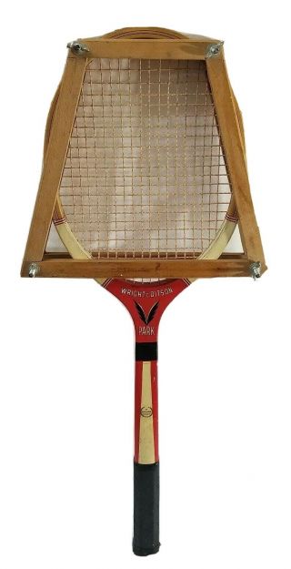 Vintage Wright & Ditson “park” Wood Tennis Racket,  Includes Housing Case/crate