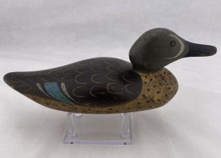 Antique C.  1905 Mason Factory Tackeye Blue Winged Teal Duck Decoy All