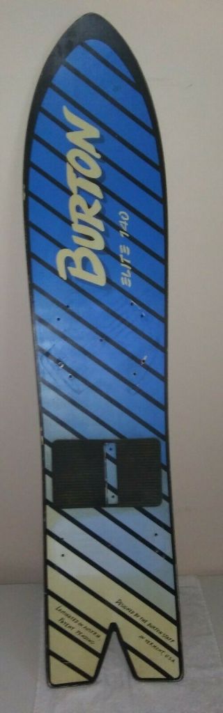 Burton Elite 140 Snowboard Vintage 1987 - Board Only - Rare