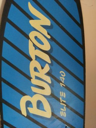 Burton Elite 140 Snowboard Vintage 1987 - Board Only - Rare 3