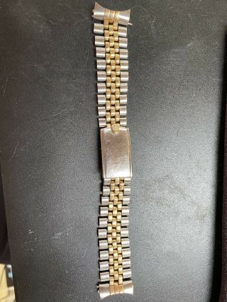 Unpolished Authentic Vintage Rolex 18k And Steel Bracelet Gmt 16753 1675 16233