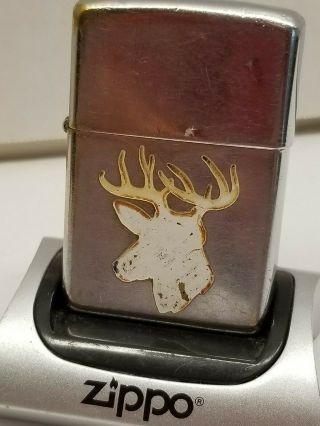1959 Town & Country Deer Buck Head,  Well Zippo Lighter