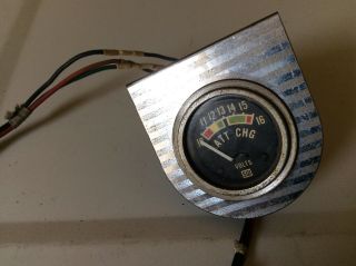 Vintage Stewart Warner Battery Charge Gauge