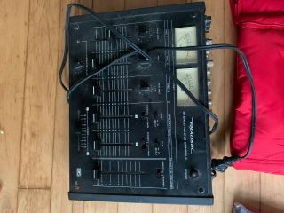Vintage Realistic Audio Mixer Stereo Mixing Console