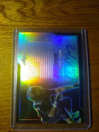 Chase Young 2017 Leaf U.  S.  Army All - American Bowl Rookie Auto 3/5