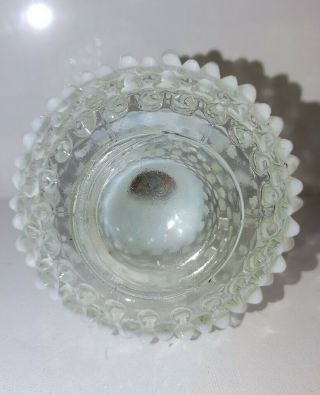 Vintage Fenton French Opalescent Hobnail Perfume Bottle with Stopper 0028 3