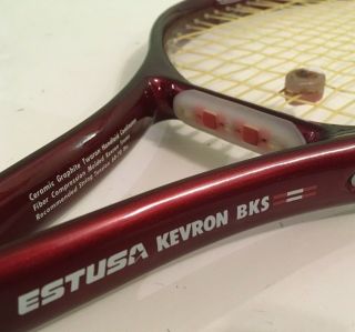 Estusa Kevron Bks Tennis Racquet - Grip Size 4 1/4 - Ceramic Graphite - Vintage