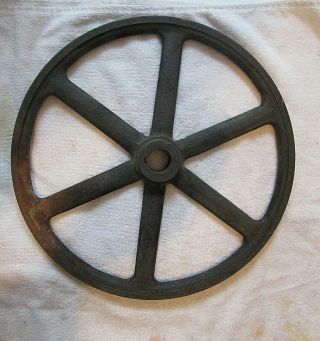 Vintage Cast Iron 12 " Spoke Cart Wheel Industrial Mercantile