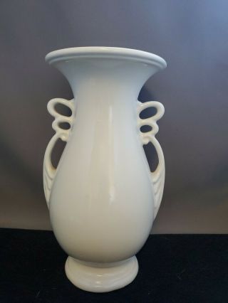 Vintage Abingdon Usa White Pottery Vase
