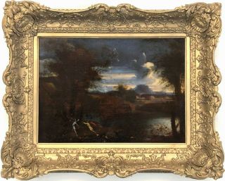 Classical Landscape Antique Old Master Oil Painting 17th Century Dutch School