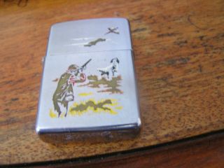 Zippo Lighter With Duck Hunting Motif