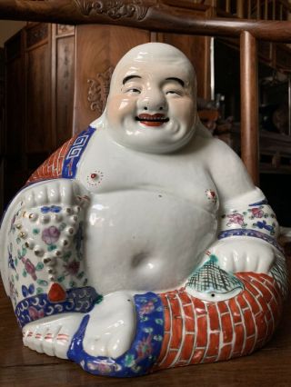 Chinese Antique Porcelain Happy Buddha China Asian