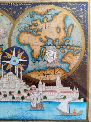 500years Ago Map Made By Piri Reis 1523 (ottoman Empire) Authentic