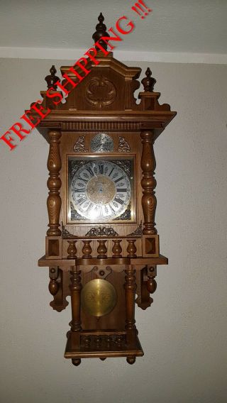 0293 - German Kieninger Westminster Chime Wall Clock