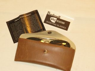 Bushnell Vintage Shooting Glasses With Case And Documentation -