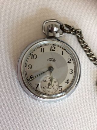 Vintage Smiths Empire Pocket Watch With Chain Order