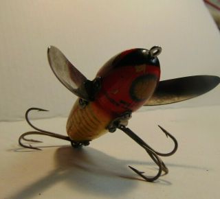 Old Wood Heddon Mouse Crazy Crawler Fishing Rod Lure