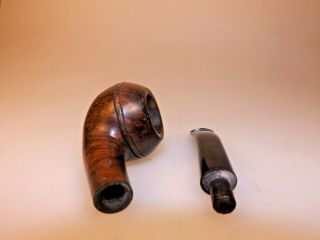 Weber “Golden Walnut” Second Rhodesian Imported Briar Pipe Ebonite Rubber Stem 2