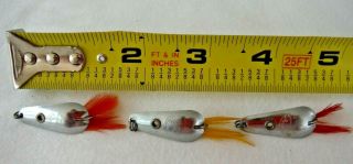 Vintage Fishing Lure Pack; Baby Rex,  Rexspoon,  Box Of 3,  Weezel Bait Co.