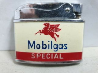 Antique Cigarette Lighter Zenith Superior Quality Design Advertising Mobiloil