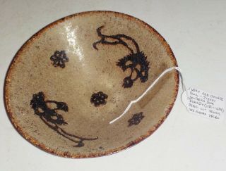 Antique Chinese Jizhou Pottery Bowl - Southern Song Dynasty - Phoenix & Prunus