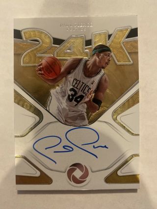 2019 - 20 Opulence Paul Pierce 24k Gold On Card Auto 5/24 Ssp Celtics Hot