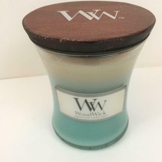 Vintage Wood Wick Aqua 11.  5 Oz Jar Candle Up To 100 Hours Burn Time Wood