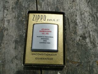 Zippo Rule Tape Measure Advertising Atlantic Ship Building Co.