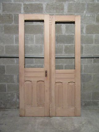 Antique Double Entrance French Doors 48 X 78.  5 Architectural Salvage