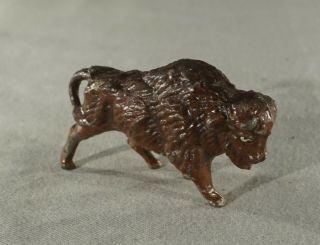 Vintage Antique Lead Toy Animal Figure Bison (inv.  No.  6081)