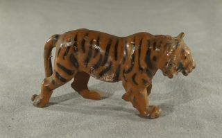 Vintage Antique Lead Toy Animal Figure Tiger (inv.  No.  5996)