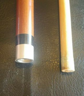 Vintage DUFFERIN Two Piece Pool Cue Billiards Stick Made in Canada 22.  4 Oz & 57 