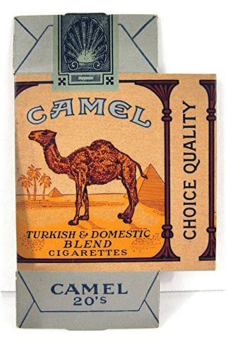1940 Camel Cigarette Pack Salesman Store Window Display Pack R J Reynolds