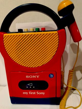 Sony My First Sony Model No.  TCM - 4000 Vintage With Microphone Shape 2