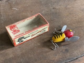 Heddon Dowagiac Fishing Lure W/ Box 320 Yrh Tiny Crazy Crawler