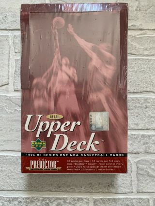 1995 - 96 Upper Deck Factory Basketball Hobby Box Series 1 Predictor