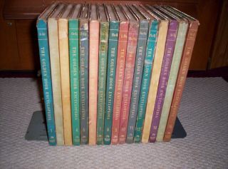 Complete Vintage Set 1 - 16 The Golden Book Encyclopedia 1960 - 61 - -