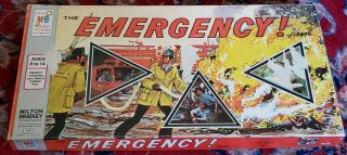 Vintage Milton Bradley Emergency Board Game 1973 4406 For Ages 8 - 14 & Family