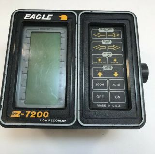 Vintage Eagle Fish Finder Locator Lcg Graph Recorder Z - 7200 Head Unit Only