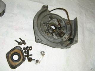 Vintage Mcculloch 101 Racing Go Kart Engine Ignition / Bearing Housing