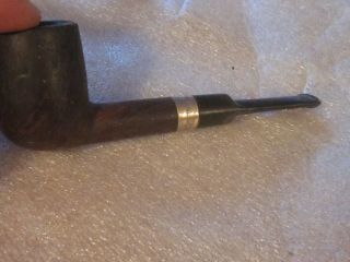 Estate Imported Briar Custom Deluxe Arlington Sterling Silver Band Smoking Pipe