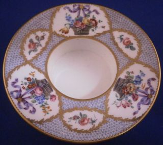 Antique 18thc Sevres Porcelain Trembleuse Soft Paste Saucer Porzellan Untertasse
