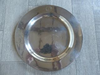 Ss Normandie First Class Very Rare Christofle Luc Lanel Silver Plated Platter 2