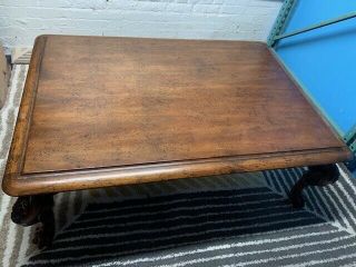 Vintage Ralph Lauren Large Coffee Table With Claw Feet.